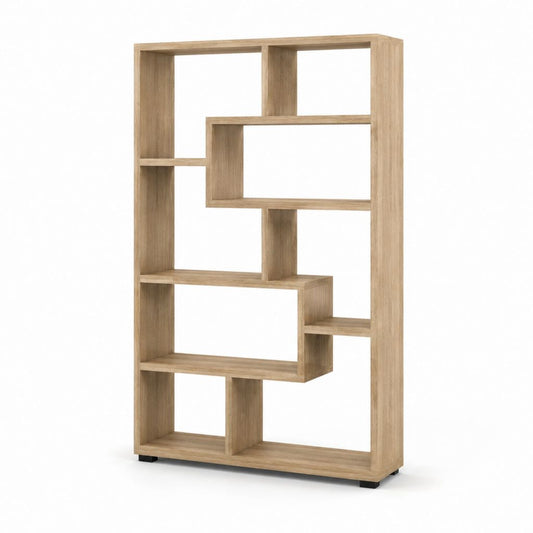 Bücherregal Standregal Eiche-Optik Spanplatte 80 x 30 x 180 cm